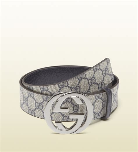 gucci interlocking g belt grey|gucci interlocked embossed belt.